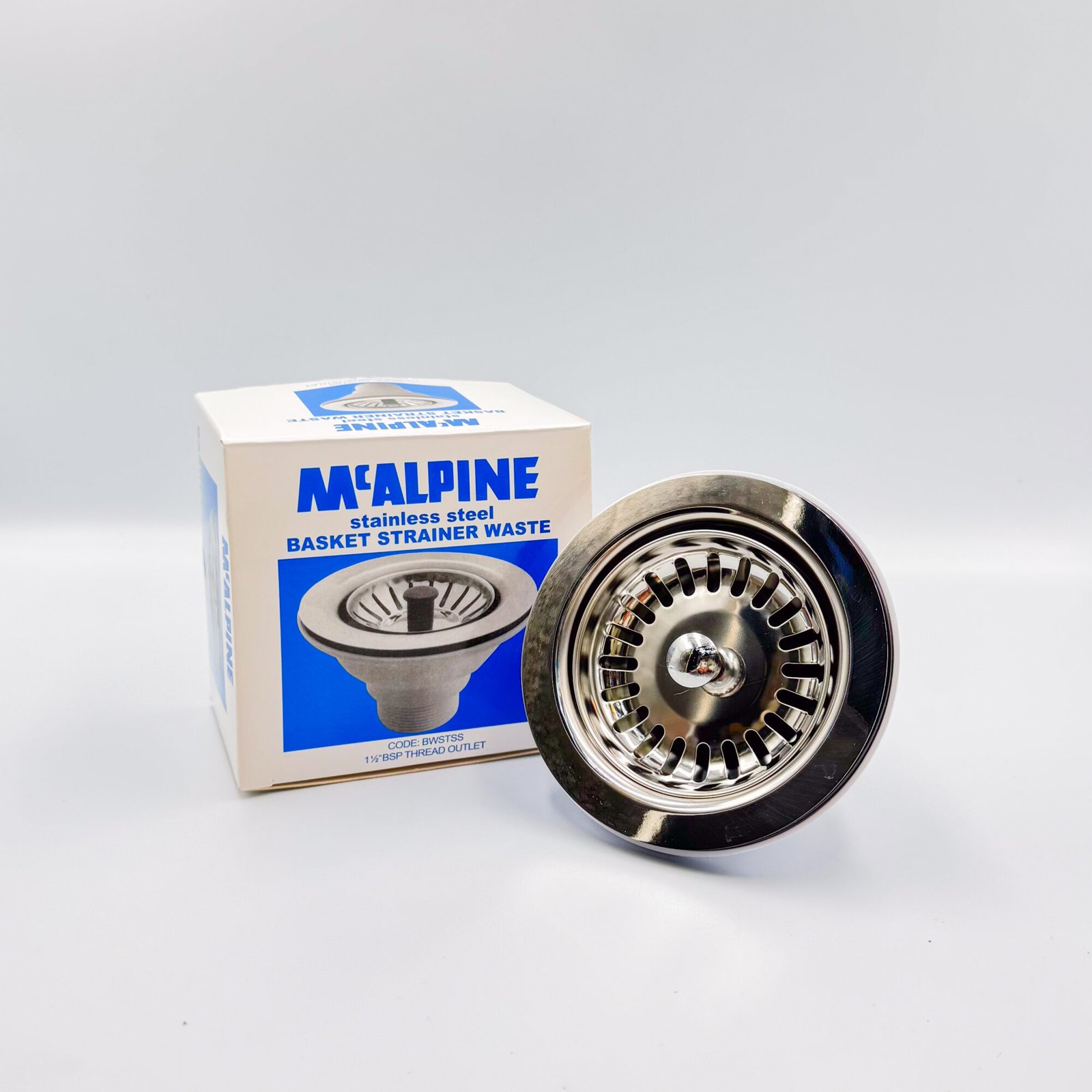 M ALPINE SATINLESS STEEL BASKET STRAINER WASTE